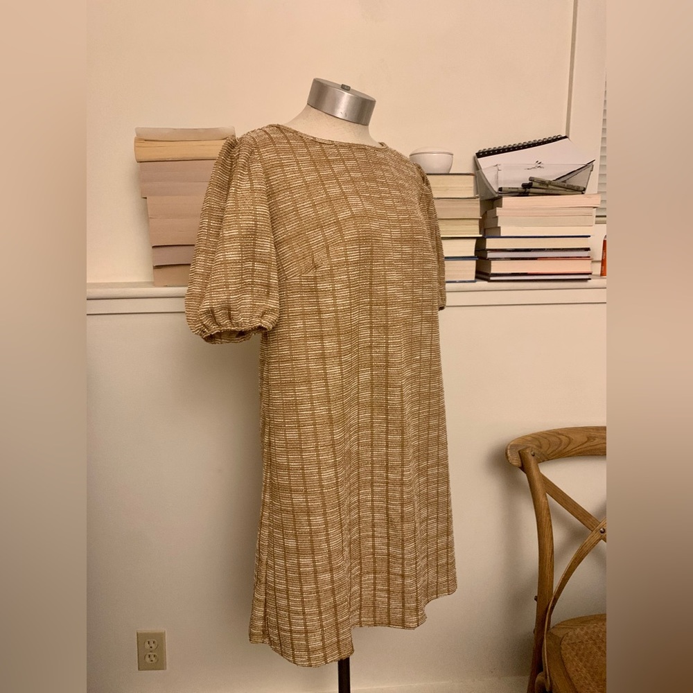 ModCloth NWT Gold Dress Women’s Size Medium - Picture 2 of 11